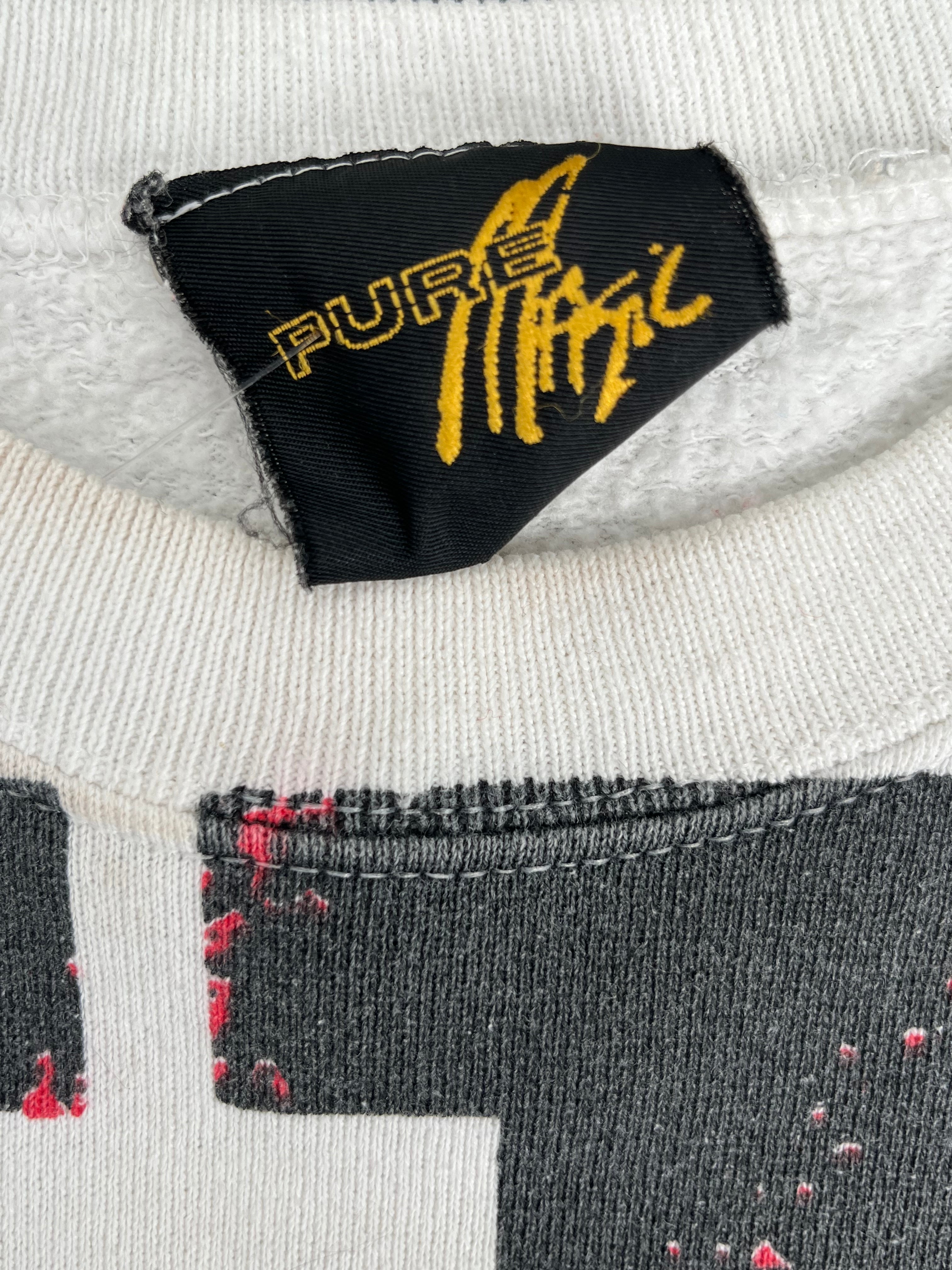 WESTSIDE STOREY VINTAGE | VINTAGE 90S AOP MAGIC KC CHIEFS SWEATSHIRT- WHITE - Westside Storey