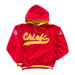 WESTSIDE STOREY VINTAGE | VINTAGE 90S STARTER SCRIPT KC CHIEFS HOODIES - RED - Westside Storey