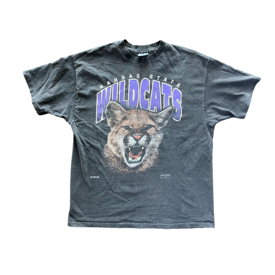 WESTSIDE STOREY VINTAGE | VINTAGE 90S K-STATE WILDCATS T-SHIRT- BLACK - Westside Storey