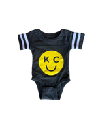 BELLBOY | KIDS KC SMILEY ONESIE - DARK GREY - Westside Storey