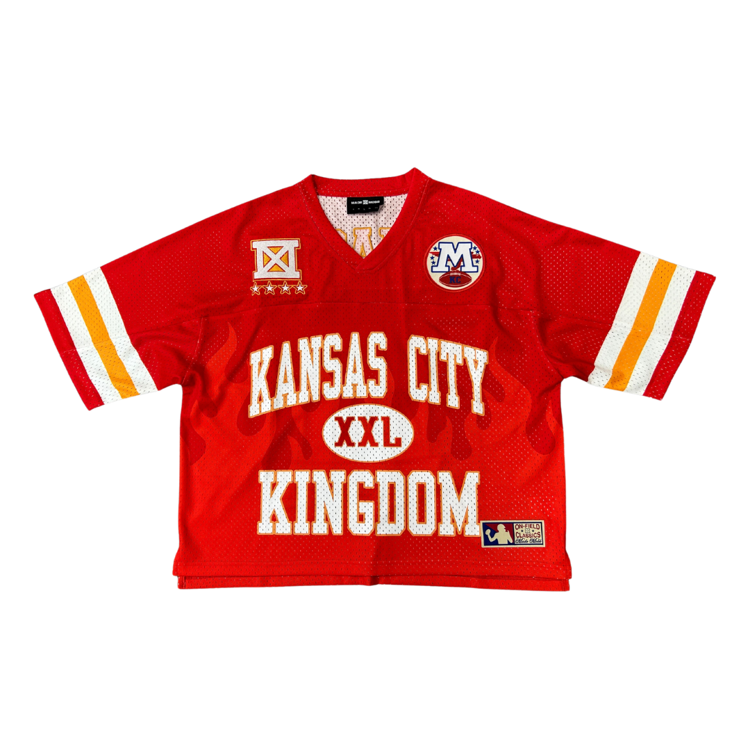 MADE MOBB | KINGDOM 15 CROP JERSEY - RED