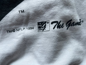 WESTSIDE STOREY VINTAGE | VINTAGE 90S THE GAME FRONT & BACK HUGE GRAPHIC KC CHIEFS SWEATSHIRT - Westside Storey