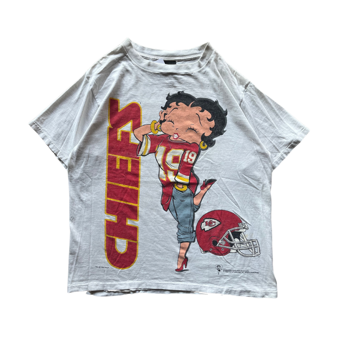 WESTSIDE STOREY VINTAGE | VINTAGE 1994 BETTY BOOP KC CHIEFS T-SHIRT - Westside Storey