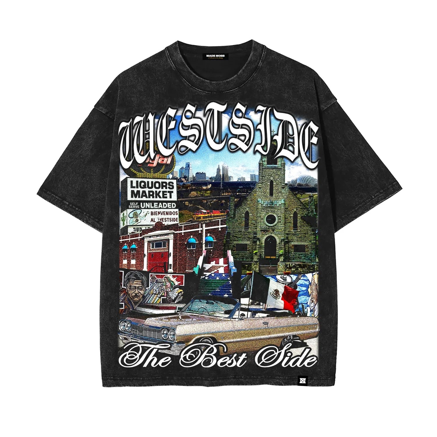 MADE MOBB | WESTSIDE KC TEE - BLACK - Westside Storey