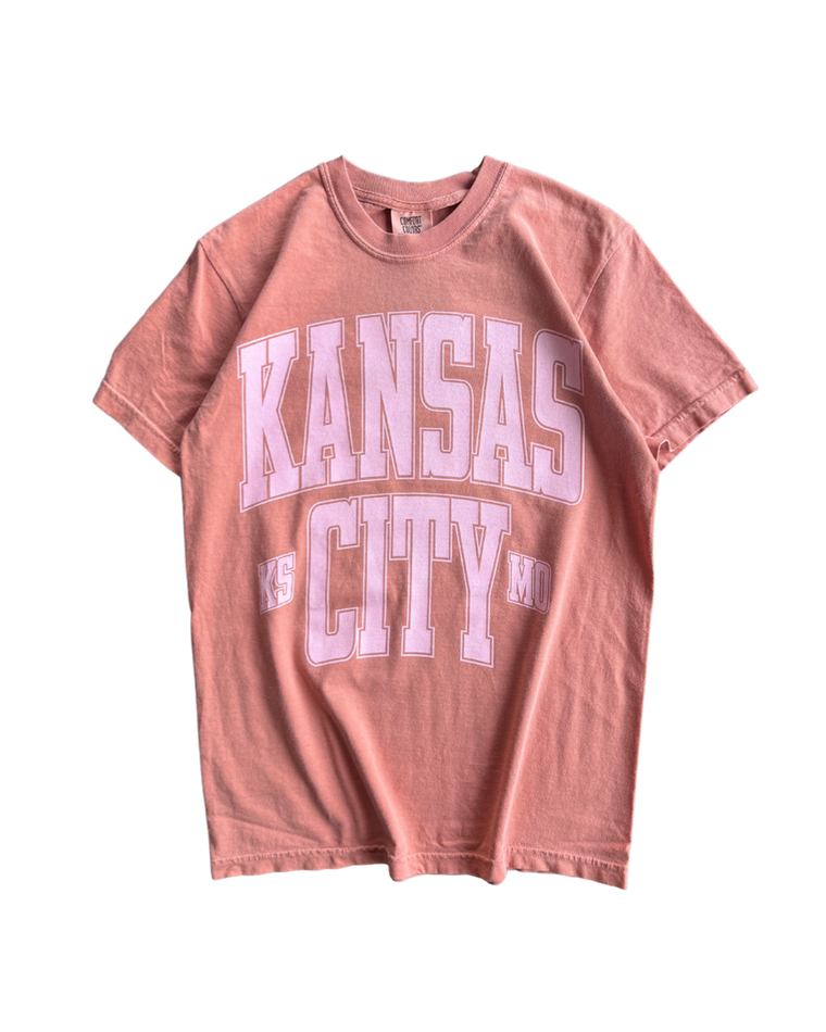 1KC | KSMO LINE TEE - TERRACOTTA