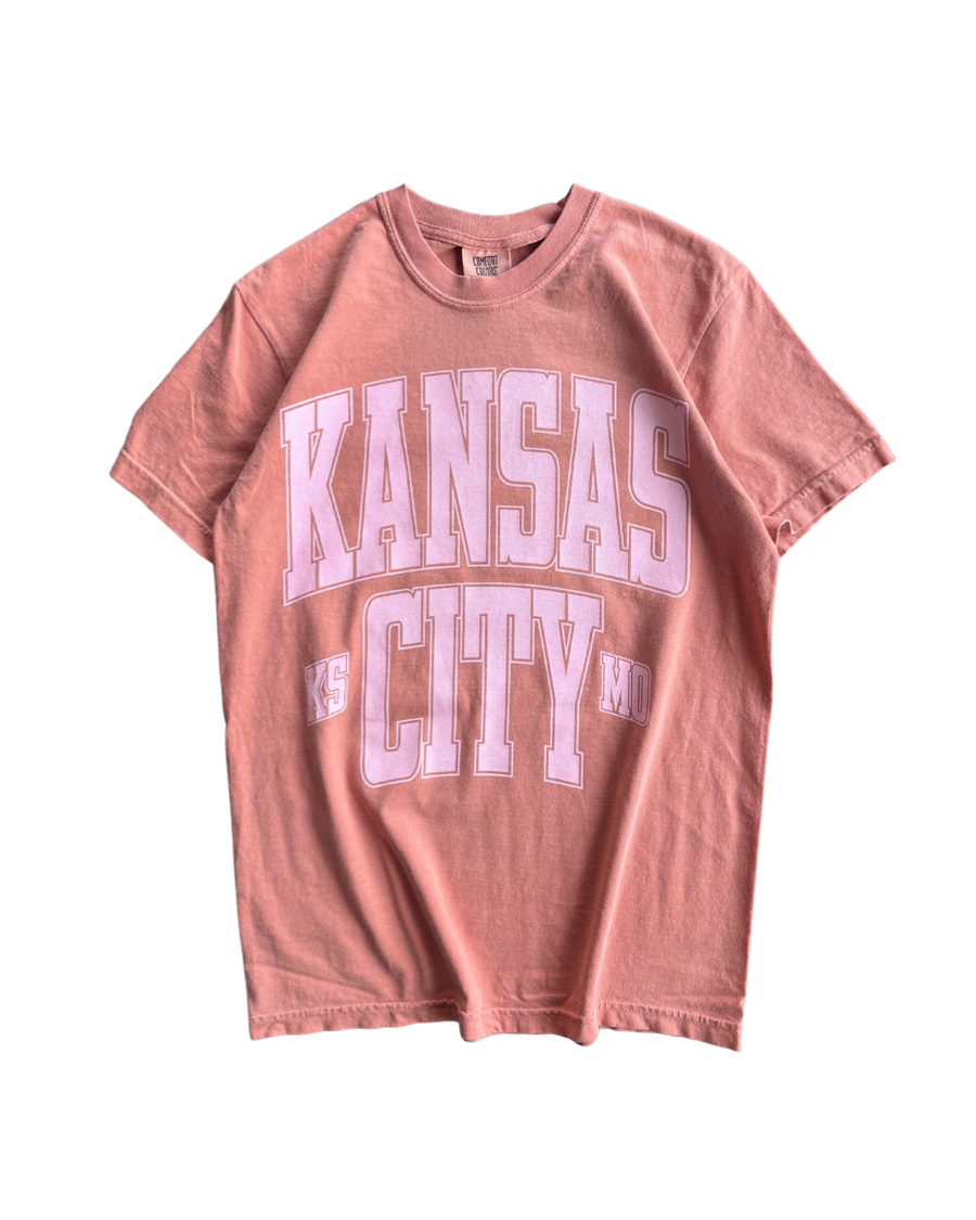 1KC | KSMO LINE TEE - TERRACOTTA