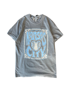 1KC | TACHA TEE - GREY / BLUE - Westside Storey