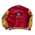 WESTSIDE STOREY VINTAGE | VINTAGE 80S KC CHIEFS LETTERMAN JACKET - Westside Storey