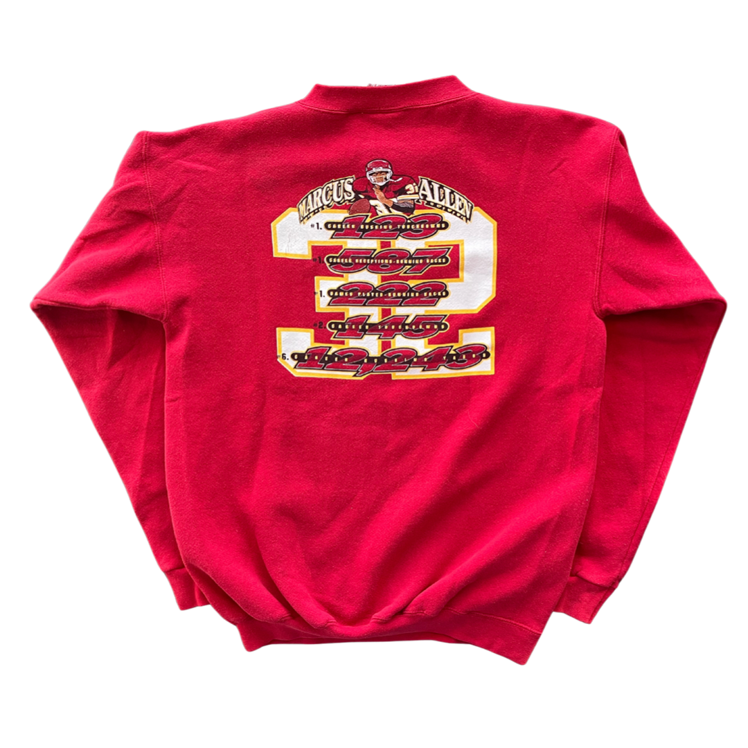 WESTSIDE STOREY VINTAGE | VINTAGE 90S MARCUS ALLEN KC CHIEFS SWEATSHIR -  Westside Storey