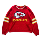 WESTSIDE STOREY VINTAGE | VINTAGE 90S KC CHIEFS KNIT SWEATER- RED - Westside Storey