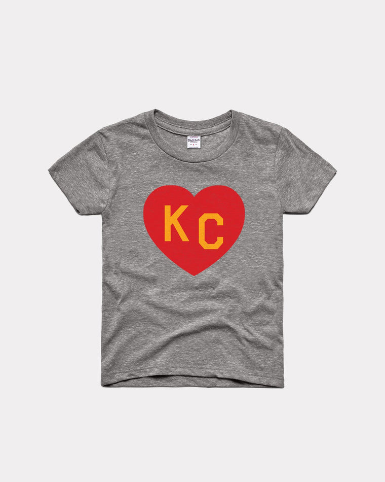 CHARLIE HUSTLE | KIDS ARROWHEAD KC HEART T-SHIRT