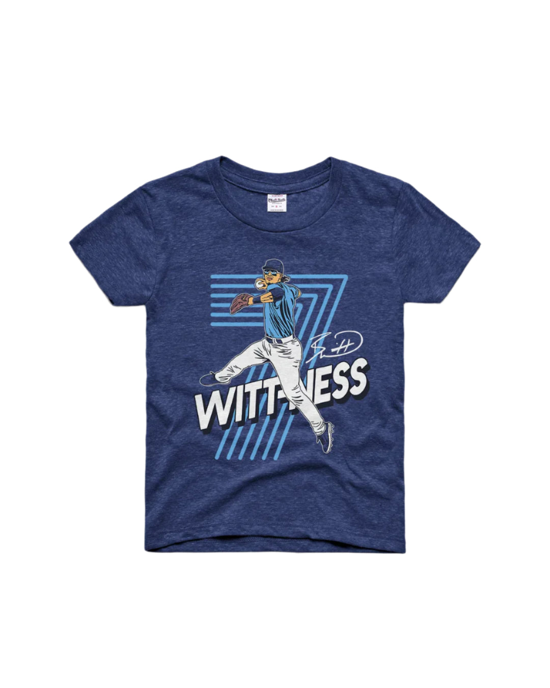 CHARLIE HUSTLE | BOBBY WITT JR WITTNESS KIDS TEE - NAVY - Westside Storey