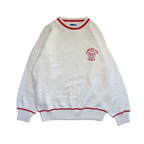 WESTSIDE STOREY VINTAGE | VINTAGE 90S NUTMEG RARE GREAT CONDITION KC CHIEFS KNIT SWEATER- IVORY - Westside Storey