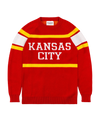 CHARLIE HUSTLE |  KANSAS CITY STRIPES SWEATER (RED)