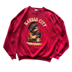 WESTSIDE STOREY VINTAGE | VINTAGE 90S TEDDY BEAR KC CHIEFS SWEATSHIRT - Westside Storey