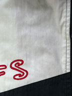 WESTSIDE STOREY VINTAGE | VINTAGE 90S KC CHIEFS EMBROIDERED SPELLOUT PROPLAYER WINDBREAKER JACKET - BLACK/WHITE - Westside Storey