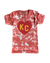 CHARLIE HUSTLE | KC HEART RED TIE DYE T-SHIRT - Westside Storey