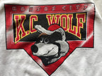 WESTSIDE STOREY VINTAGE | VINTAGE 1994 KC WOLF DOUBLE SIDED CHIEFS SWEATSHIRT - Westside Storey