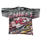 WESTSIDE STOREY VINTAGE | VINTAGE 90S CRAZY MAGIC JOHNSON AOP KC CHIEFS T-SHIRT - Westside Storey