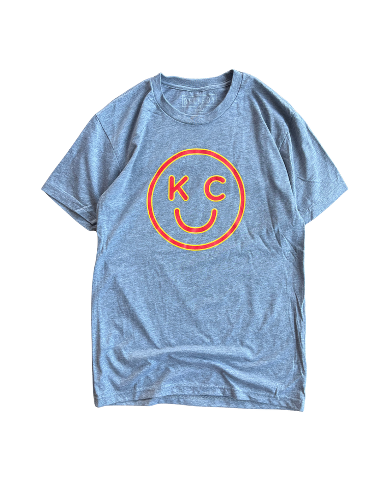 BELLBOY | KC SMILEY T-SHIRT - GRAY