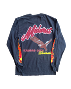 BELLBOY | KC MIDWEST FLAME LONG SLEEVE TEE - BLACK Bellboy Apparel