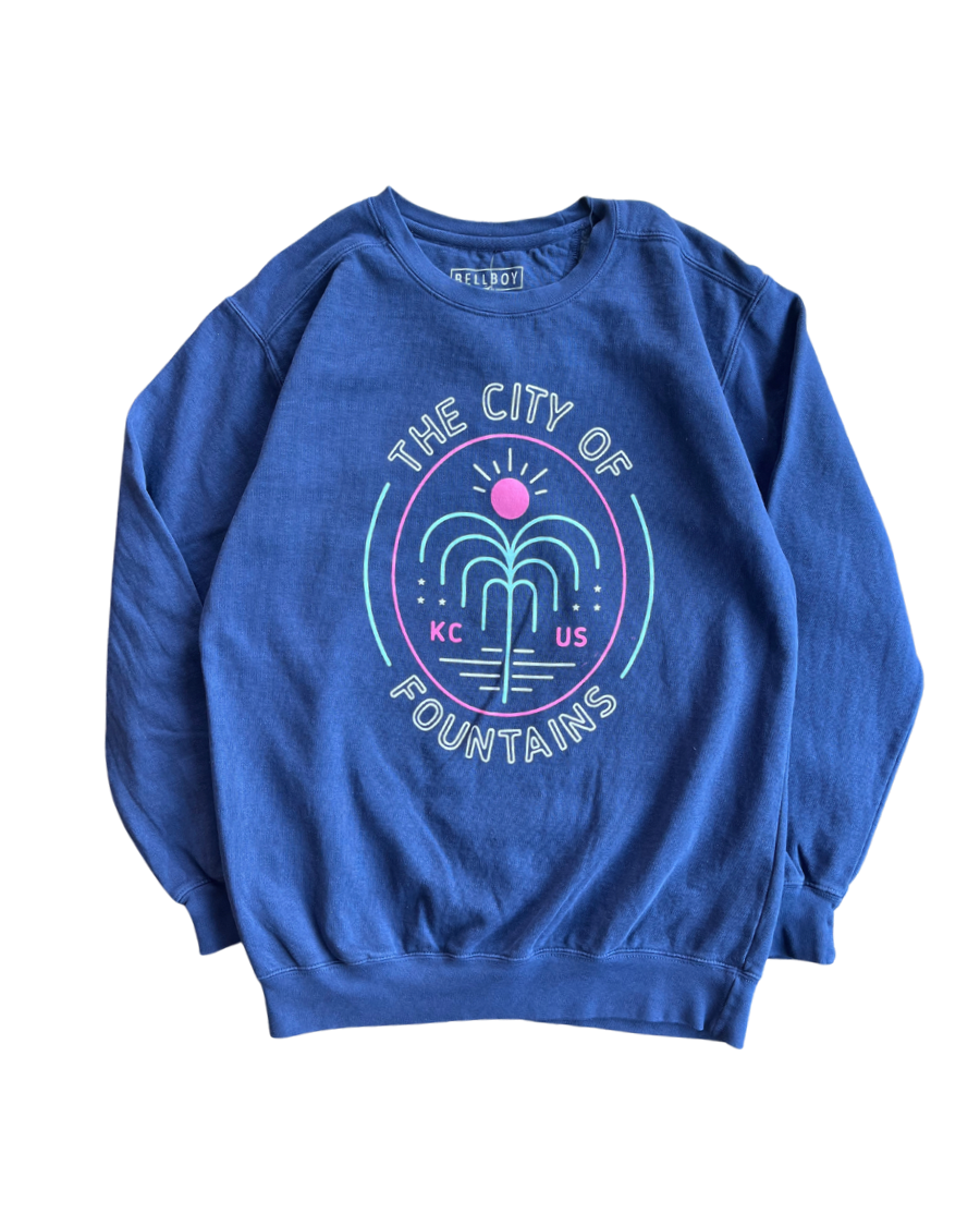 BELLBOY | KC FOUNTAIN SWEATSHIRT - NAVY - Westside Storey