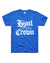 CHARLIE HUSTLE | LOYAL TO THE CROWN TEE - BLUE - Westside Storey