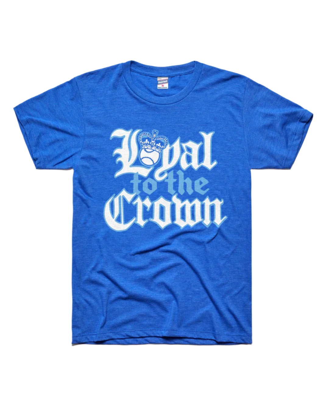 CHARLIE HUSTLE | LOYAL TO THE CROWN TEE - BLUE