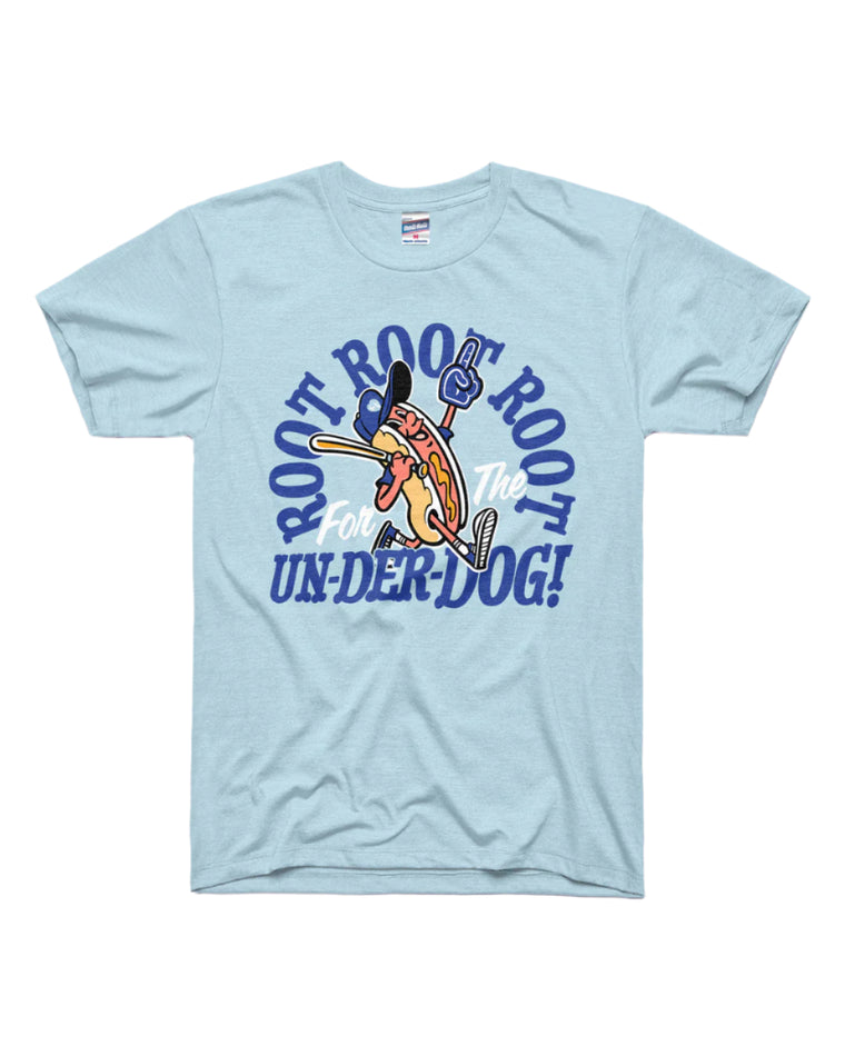 CHARLIE HUSTLE | ROOT FOR THE UNDERDOG TEE - POWDER