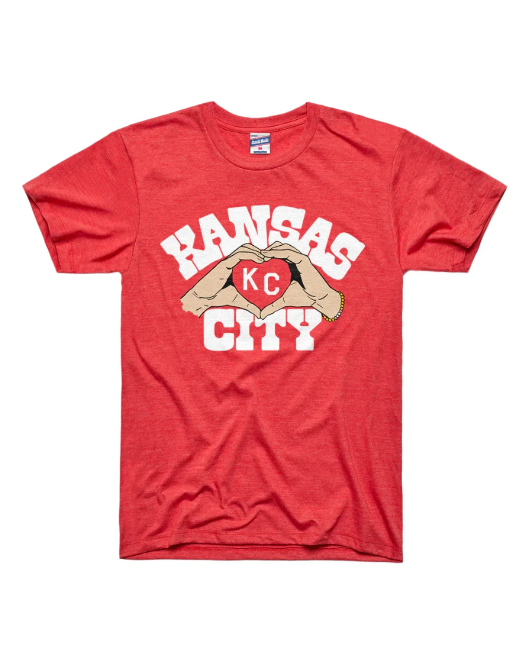 CHARLIE HUSTLE | KC HEART HANDS - HEATHER RED - Westside Storey