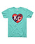 CHARLIE HUSTLE | KC CURRENT HEART CREST TEE - TEAL - Westside Storey