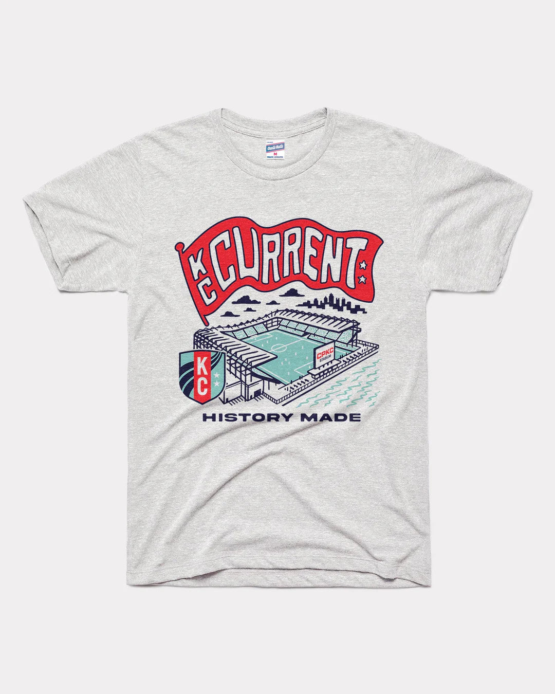 CHARLIE HUSTLE | KC CPKC STADIUM KIDS TEE - ASH Charlie Hustle