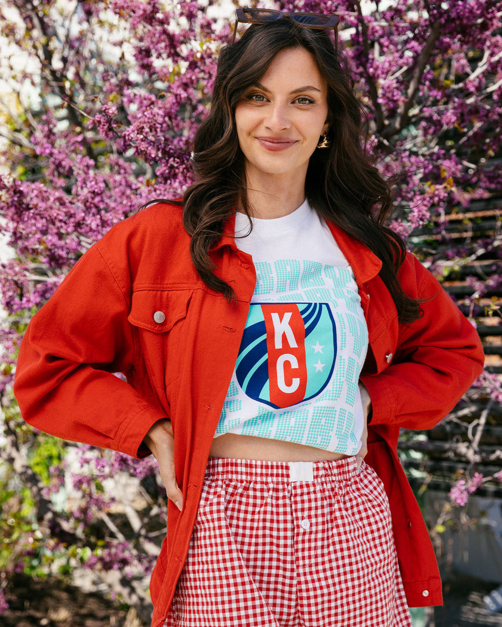 CHARLIE HUSTLE | KC BABY CREST TEE - WHITE Charlie Hustle