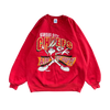WESTSIDE STOREY VINTAGE | VINTAGE 1993 LOONEY TUNES BUGS BUNNY AIR IT OUT KC CHIEFS SWEATSHIRT- RED