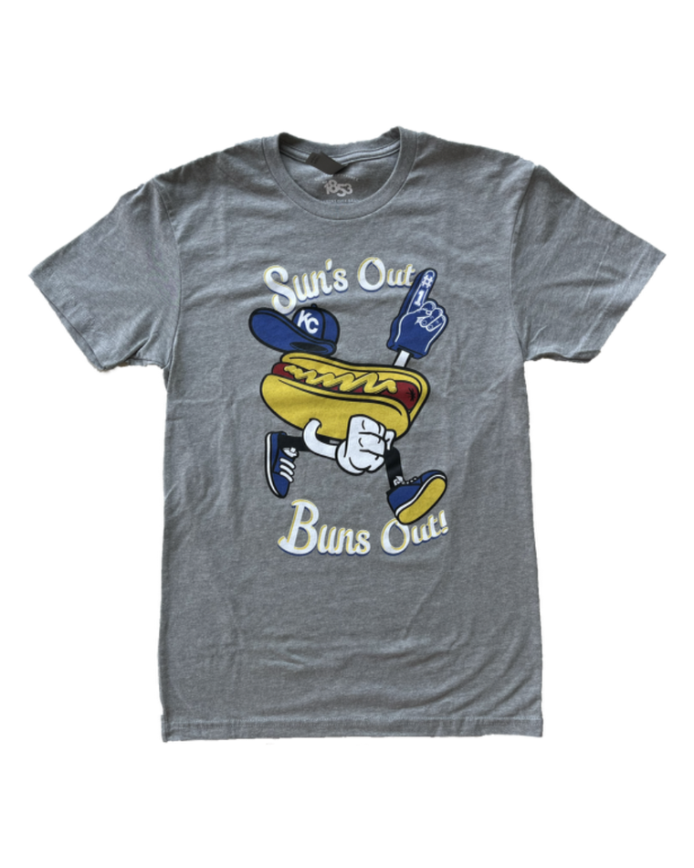 1853 | SUNS OUT BUNS OUT T-SHIRT - GRAY