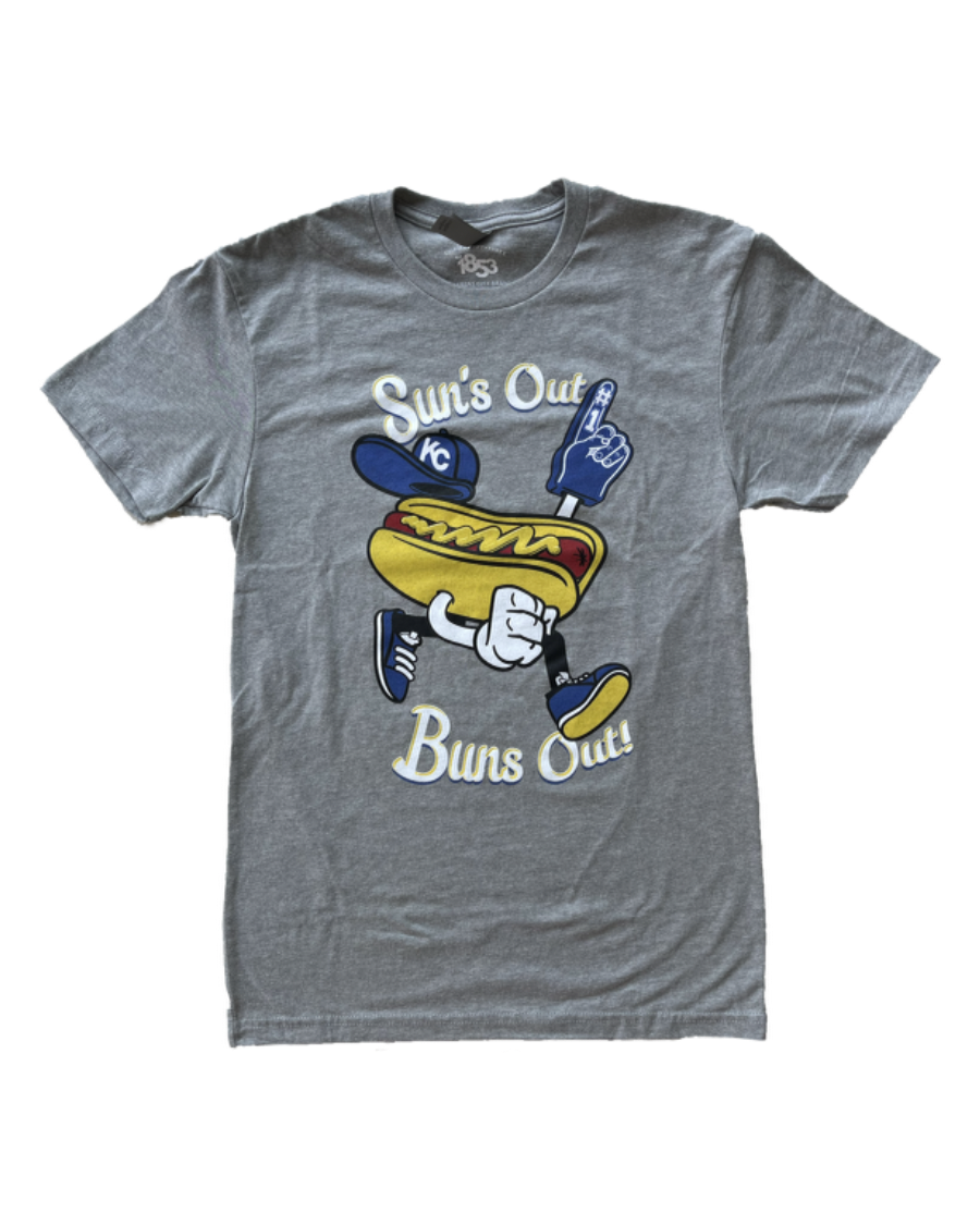 1853 | SUNS OUT BUNS OUT T-SHIRT - GRAY