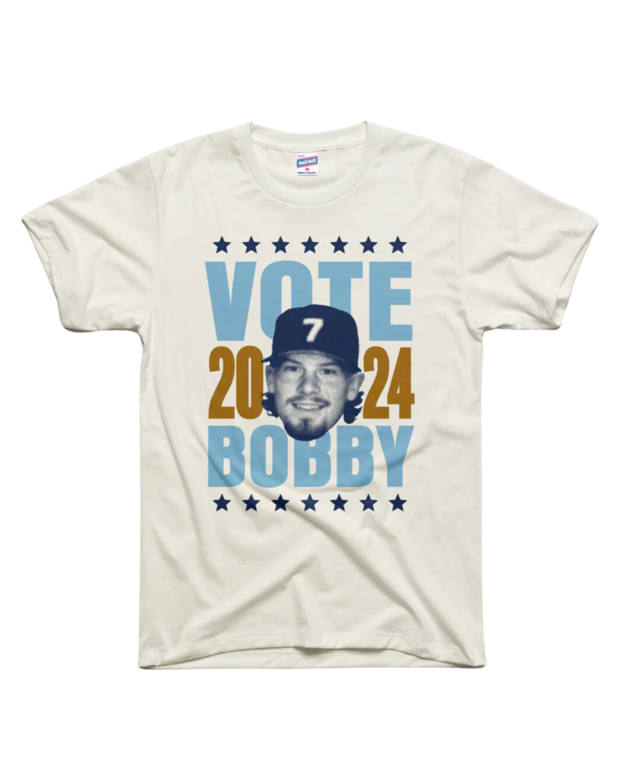 CHARLIE HUSTLE | VOTE BOBBY WITT 24 T-SHIRT - WHITE - Westside Storey