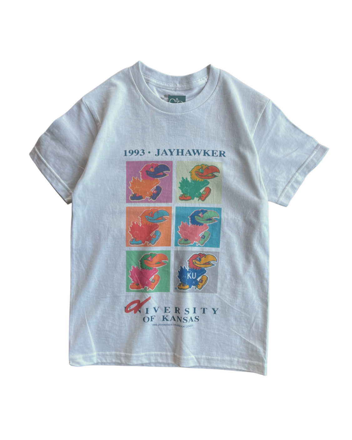 SANDLOT l UNIVERSITY OF KANSAS 1993 JAYHAWKER COVER TEE Sandlot