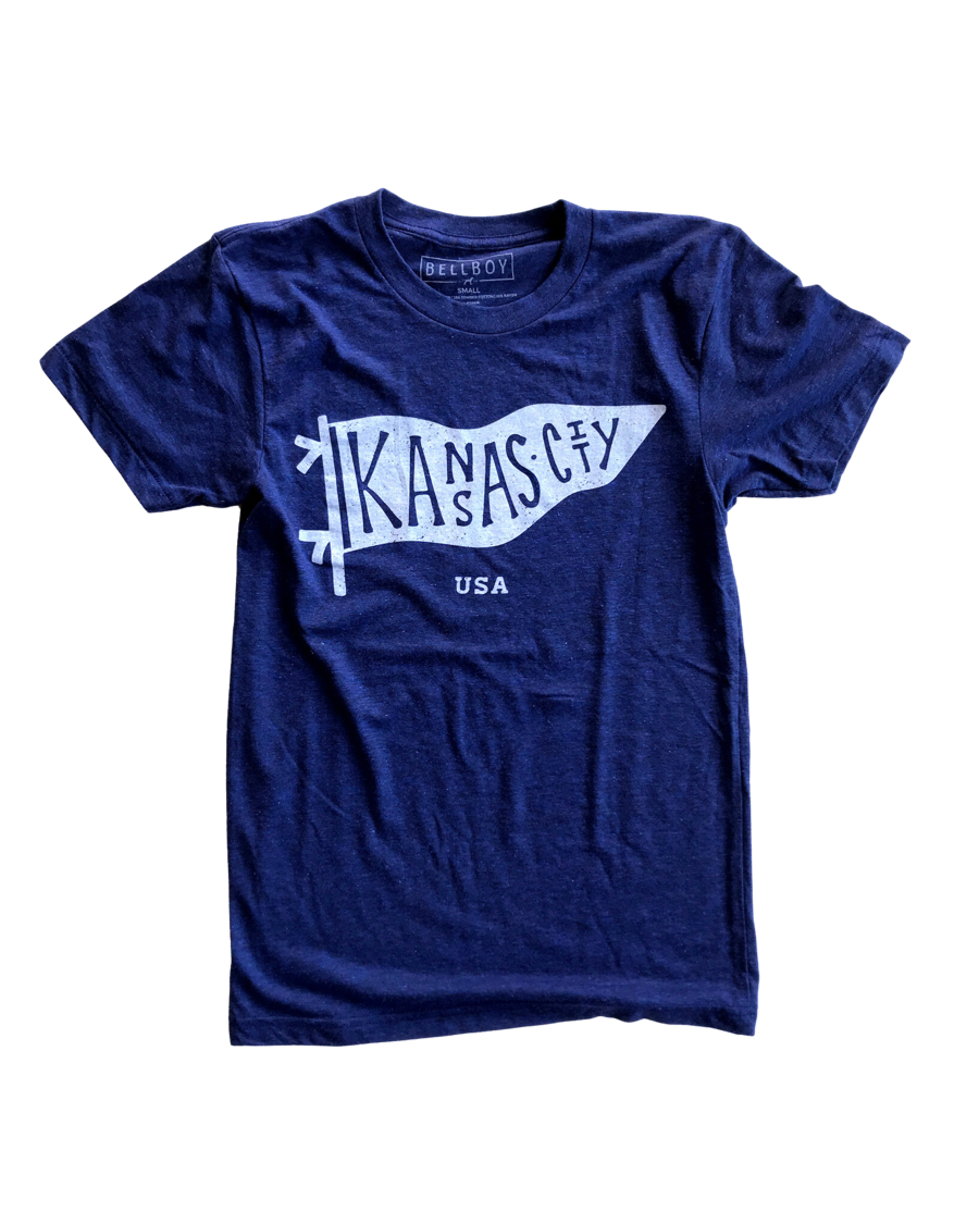 BELLBOY | KC PENNANT T-SHIRT - INDIGO - Westside Storey