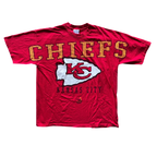 WESTSIDE STOREY VINTAGE | VINTAGE 90S RIDDELL KC CHIEFS SPELLOUT T-SHIRT - Westside Storey