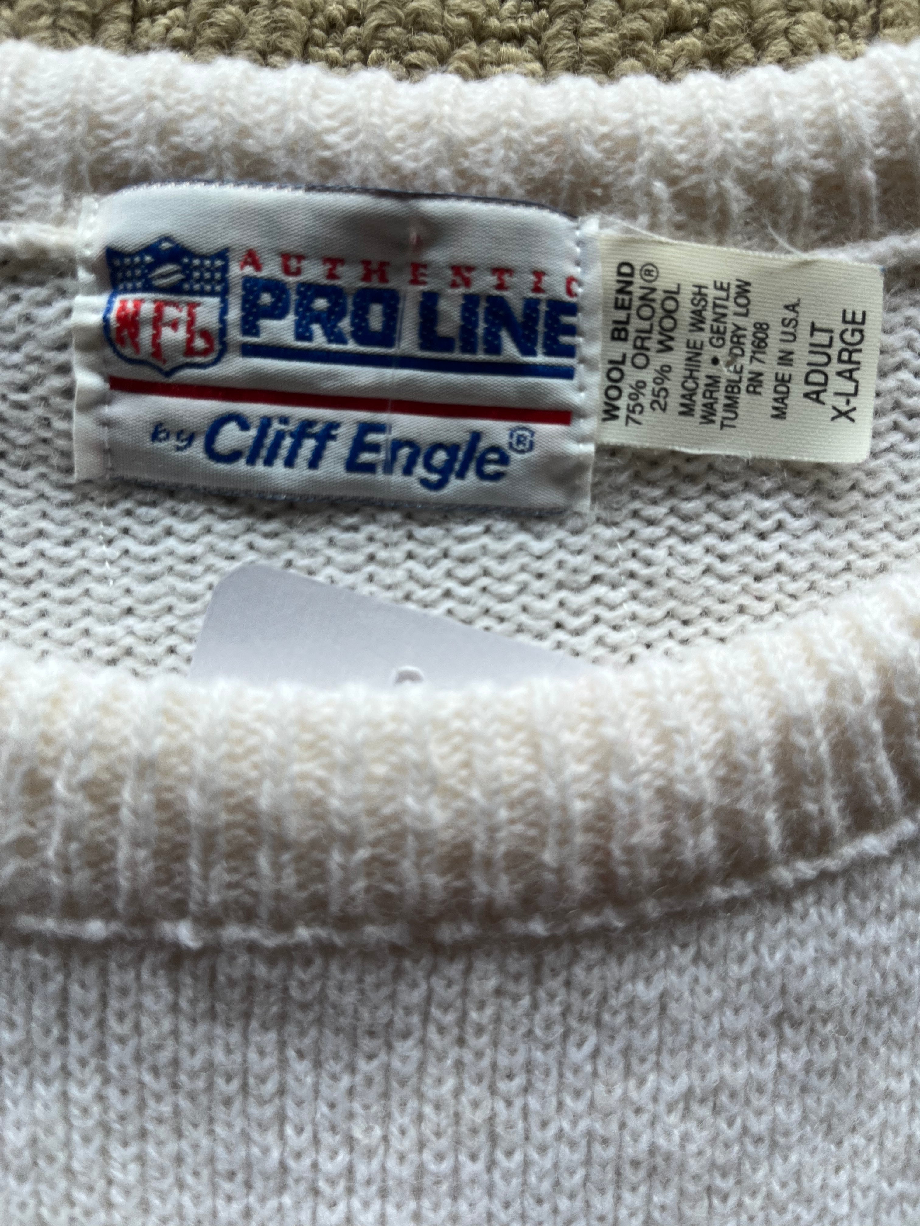 WESTSIDE STOREY VINTAGE | VINTAGE 80S CLIFF ENGLE KC CHIEFS KNIT SWEATER - Westside Storey