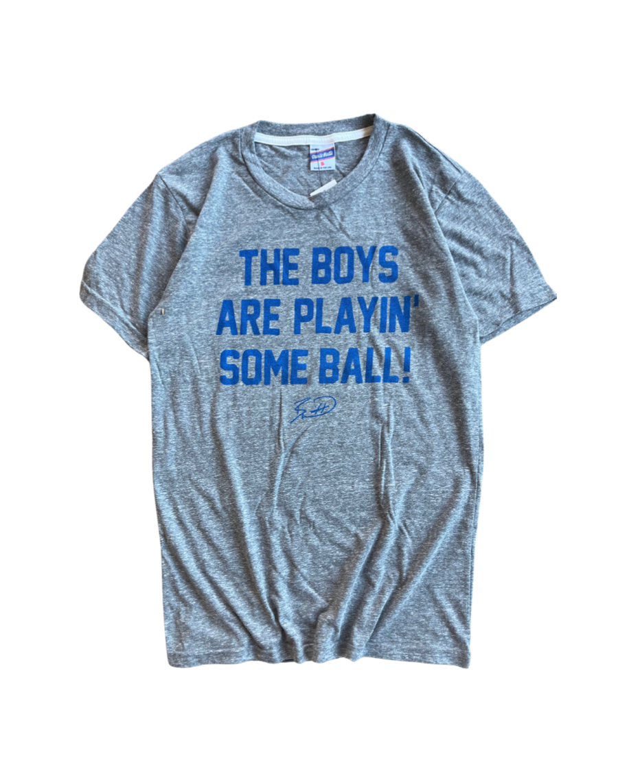 CHARLIE HUSTLE | BOYS ARE PLAYIN SOME BALL T-SHIRT - GREY