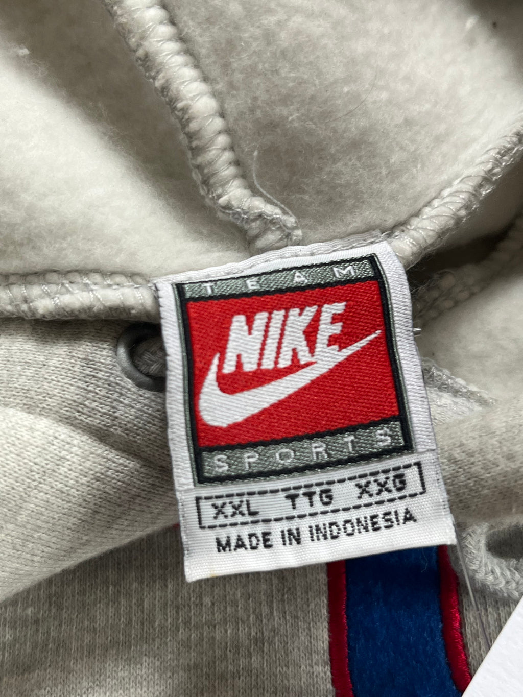 WESTSIDE STOREY VINTAGE | VINTAGE 90S KU JAYHAWKS NIKE MIDDLE SWOOSH DEADSTOCK NWT GREY HOODIE SWEATSHIRT - Westside Storey