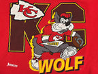 WESTSIDE STOREY VINTAGE | VINTAGE 90S KC WOLF CHIEFS SWEATSHIRT- RED - Westside Storey