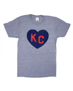 CHARLIE HUSTLE | KC HEART T-SHIRT - GREY Charlie Hustle