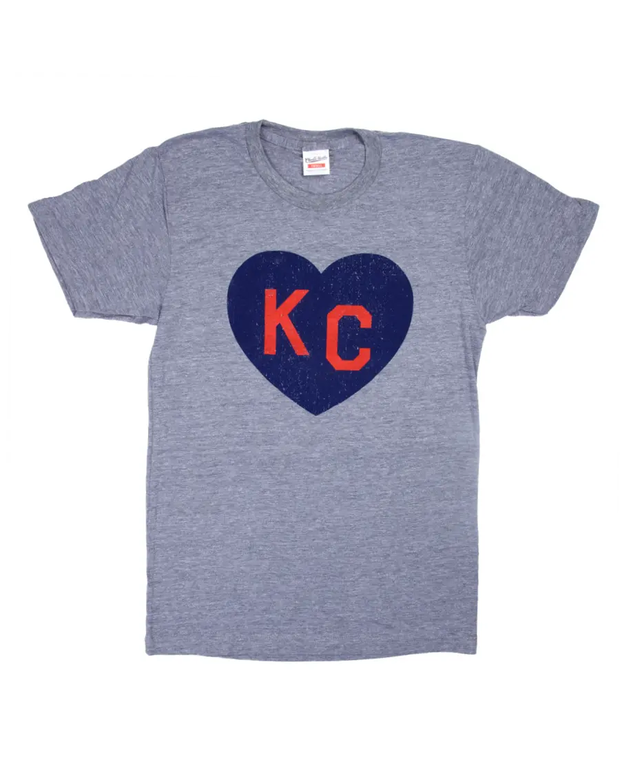 CHARLIE HUSTLE | KC HEART T-SHIRT - GREY Charlie Hustle