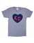 CHARLIE HUSTLE | KC HEART T-SHIRT - GREY Charlie Hustle