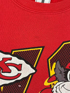 WESTSIDE STOREY VINTAGE | VINTAGE 90S KC WOLF CHIEFS SWEATSHIRT- RED - Westside Storey