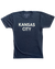 BELLBOY | SIMPLE KANSAS CITY T-SHIRT - CHARCOAL/WHITE - Westside Storey