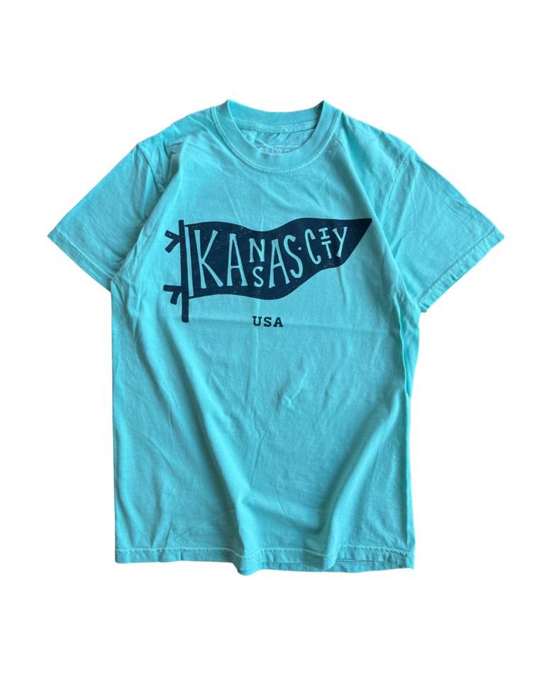 BELLBOY | KC PENNANT T-SHIRT - TEAL